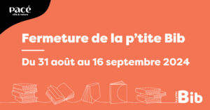 Info Fermeture de la p’tite Bib: Manon PATEUX